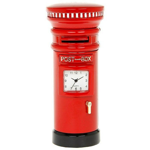 Picture of TECHNO RED POST BOX CLOCK